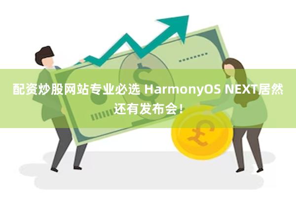 配资炒股网站专业必选 HarmonyOS NEXT居然还有发布会！